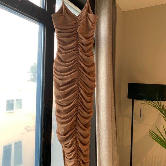 X REVOLVE Pippa Dress in Nude - Picture 3 of 4